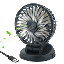 USB ventilátor do auta, 360° otočný ventilátor do auta se 3…