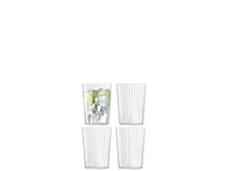 LSA International Gio Line Becher 560ml Klar x 4 Line 560ml