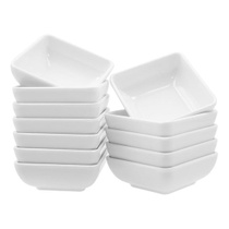 12 mini misek na dipy, čtvercové 7,3 x 7,3 x 2,7 cm, misky…