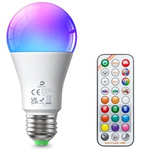 Žárovka DUSKTEC E27 RGB s dálkovým ovládáním, 12W 1300LM…