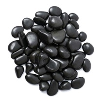 1 kg přírodních oblázků, 3-5 cm, černé leštěné říční…