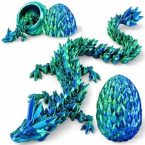 XIMISHOP 3D tištěný drak (35 cm) s dračím vejcem, 1 velká…