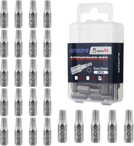 Súprava bitov HPHOPE T30 Torx (dĺžka: 25 mm, 25 kusov)