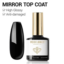 Modelones Top Coat Semi-Permanent 10ml No Wipe Top Coat UV…