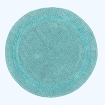 Guľatá kúpeľňová predložka Homescapes Aqua, prémiová…