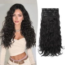 RUWISS Clip-in prodlužování vlasů, 45 cm,4ks