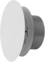 EUROPLAST 80 mm kovový diskový ventil - bílý, přívodní a…