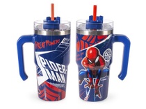 Termohrnek H&H s brčkem a uchem Spiderman NY – termohrnek z…