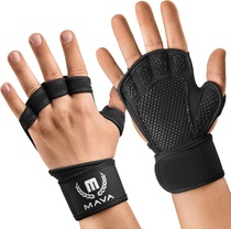 Fitness rukavice Mava Sports čierne vetrané