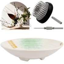 Sada japonských keramických váz - ikebana, bílá, pro…
