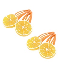 Sponky do vlasů pro ženy a dívky, oranžové, 4 kusy