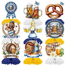 9 dekorací z plástve na Oktoberfest, bavorské dekorace na…