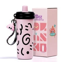 Cestovní hrnek z nerezové oceli s brčkem, 600 ml/20 oz.…