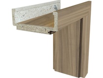 Obložková zárubeň Solodoor, 60 P, šířka 150 mm, ořech - A