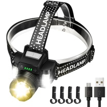Čelovka DARKBEAM LED, USB-C, dobíjacia, super jasné teplé…