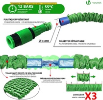 Flexibilní zahradní hadice VOUNOT 45 m, rozšiřitelná…