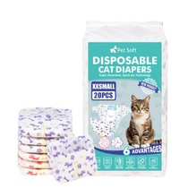 Měkké jednorázové plenky pro kočky, 20 kusů super savých…