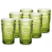 Kingrol 6dílné vintage sklenice na pití o objemu 350 ml,…
