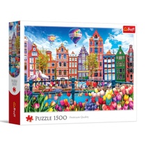 Trefl - Puzzle 1500 dílků, Barevný Amsterdam, Nizozemsko