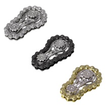 3dílný kovový řetězový převodový řetěz Fidget Spinner