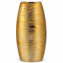 Elegantná zlatá keramická váza Brandsseller - 25x12x6 cm -…