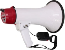 Megafón so sirénou LTC bieločervený USB