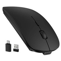Bezdrátová myš TECKNET Bluetooth USB-C a USB-A, tenká, se 4…