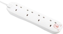 Prodlužovací kabel Masterplug se 4 zásuvkami, přepěťová…