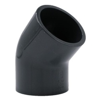PVC koleno 40 mm - svařovací hrdlo 45 stupňů - 16 barů -…
