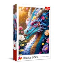 Trefl - Puzzle s 1000 dílky, Barevný drak, Klasické puzzle