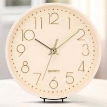 Nástenné hodiny ACCSHINE, tiché, moderné, 20 cm, béžové