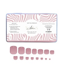 Sada gelových nailových tipů Ashera Nail Gel-X z růžového…