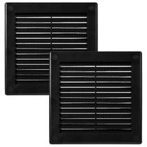 Větrací systémy 150 x 150 mm - 2 kusy - Černý ventilační…
