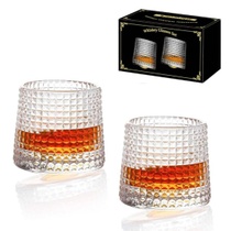 Otočné sklenice na whisky pro relaxaci - sada 2 barových…