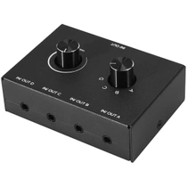 4portový audio prepínač, 3,5mm audio prepínač, stereo AUX…