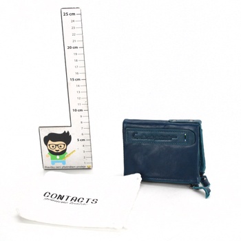 Dámská kožená peněženka Contacts modrá