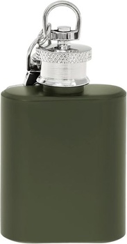 Mini bedrový prívesok na kľúče Čierna Strieborná Zelená Nerezová bedrová banka malá 1oz (30ml)