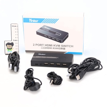 Černý HDMI Switch Yinker KH2S