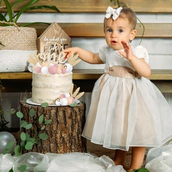 Yamitora Balení 49 kusů Oh Baby Cake Topper Dřevo, Oh Baby Cake Topper Dekorace na dort pro