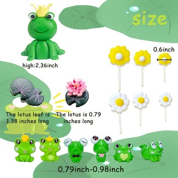 LaVenty Frog Princess Dort Dekorace Žabí dort Topper Zahradní dort Dekorace Daisy Dort Dekorace
