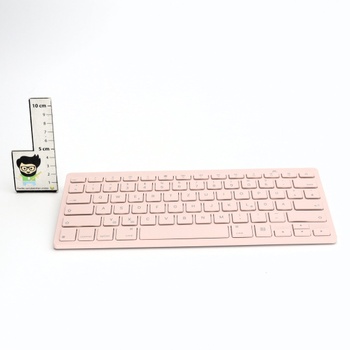 Bluetooth klávesnice Emetok KB006, růžová
