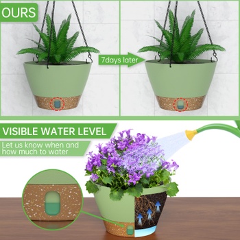 Kvetináč ZMtech 20 cm zelený závesný