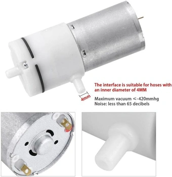 Vzduchová pumpa MAGT, DC 12V mikrovákuová pumpa Elektrická mini vzduchová pumpa Booster pre