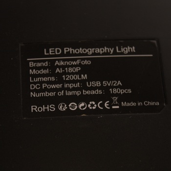 RGB LED světlo AiknowFoto A1-180P 