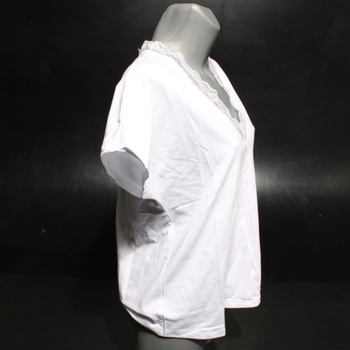 Dámské bílé tričko s krátkým rukávem L