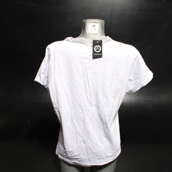 Dámské bílé tričko s krátkým rukávem L