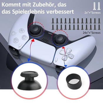 RongZy 2dielne Hall Effect Sticks kompatibilný s Play Station 5 PS5 ovládač 3D analógový senzorový