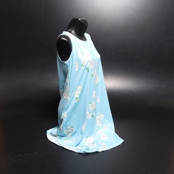 Dámské šaty Cherfly, modré, vel. M, s květy