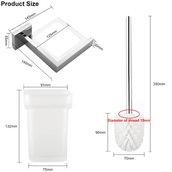 WC kefa Exleco 88814 27 cm, sklenená