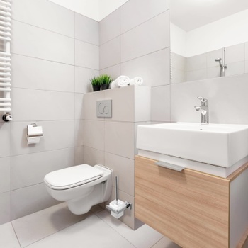 WC štětka Exleco 88814 27 cm, skleněná